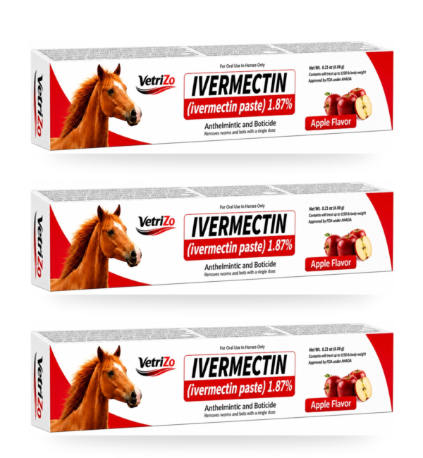 VetriZo Ivermectin Paste 1.87% – 3 Pack